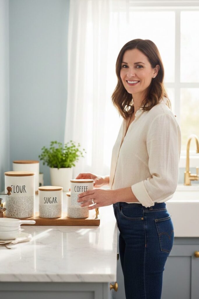 9. Color-Coordinated Canisters