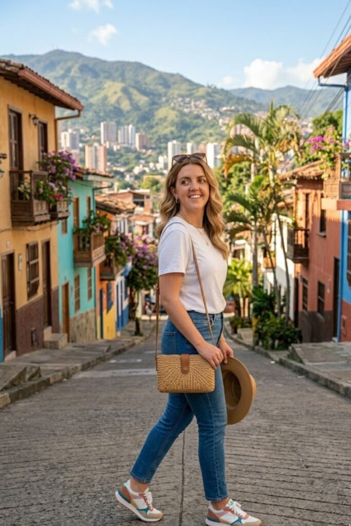 1. Classic Jeans with a Cotton T-Shirt