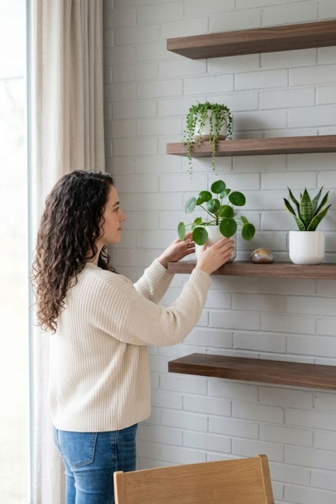 10. Create a Minimalist Floating Shelf Display
