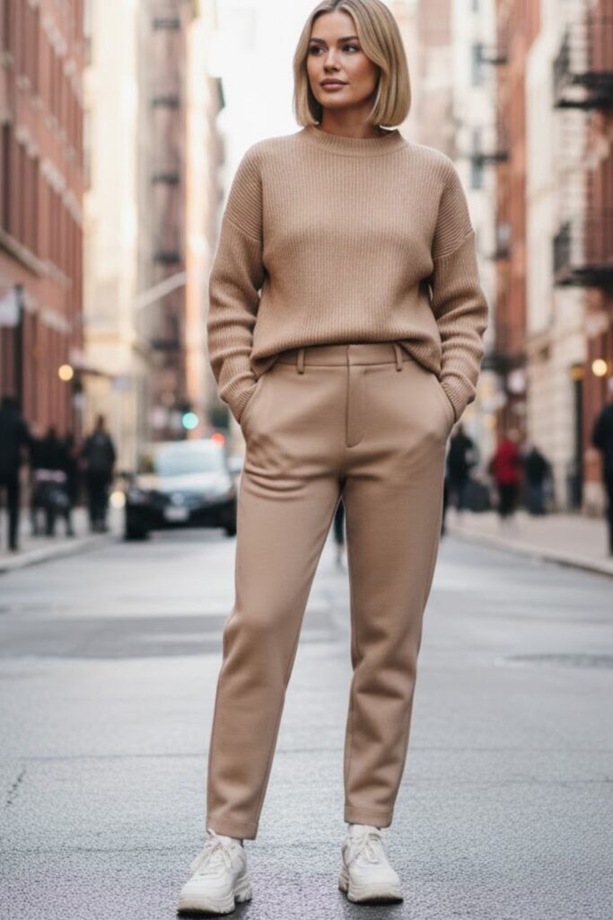 10. Monochrome Beige Outfit