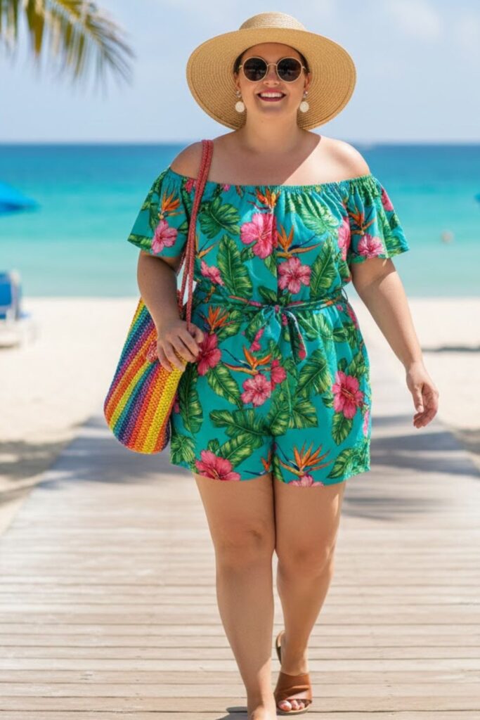 10. Off-Shoulder Romper