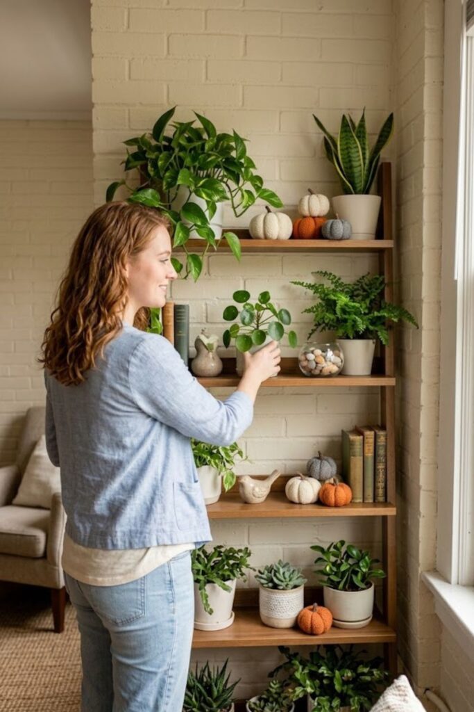 12. Create a Seasonal Shelf Display