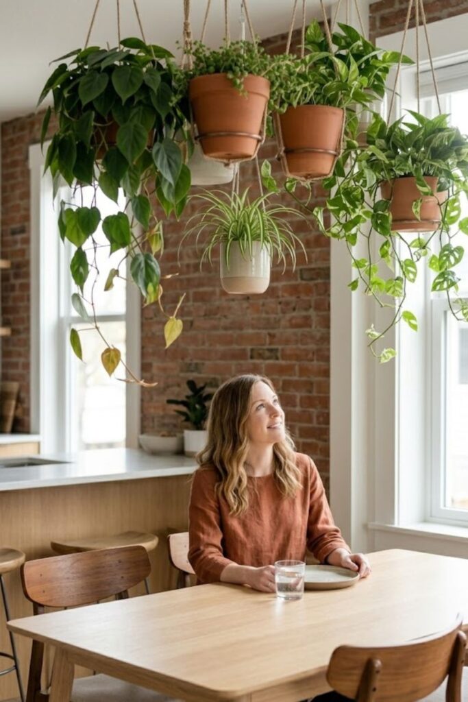 12. Hanging Garden Over the Dining Table