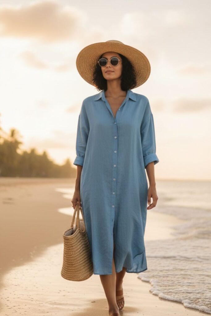 13. Oversized Shirt Dress