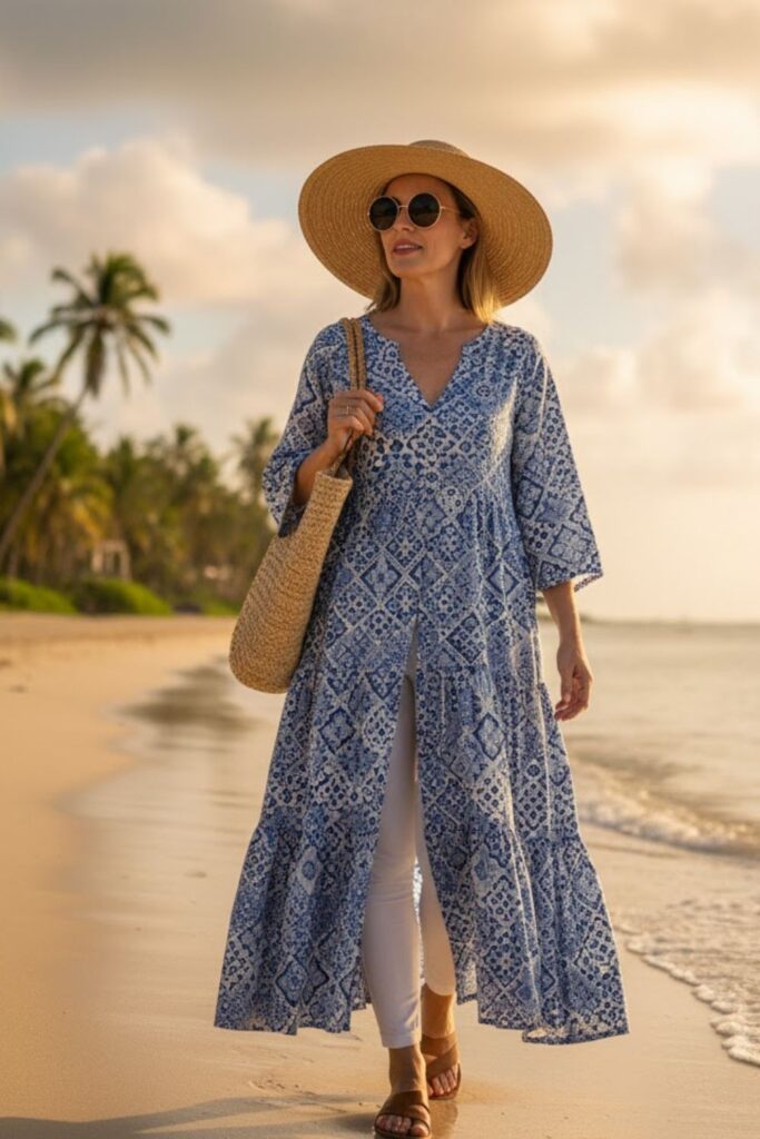 14. Tiered Tunic with Leggings