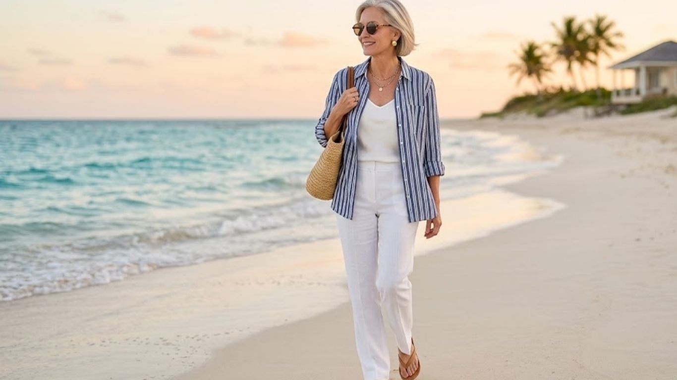 15 Beach Vacation Outfits for Women Over 50: Stylish Coastal Looks