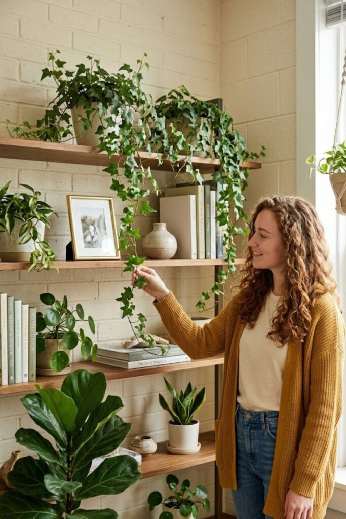 3. Create a Living Ivy Wall Accent