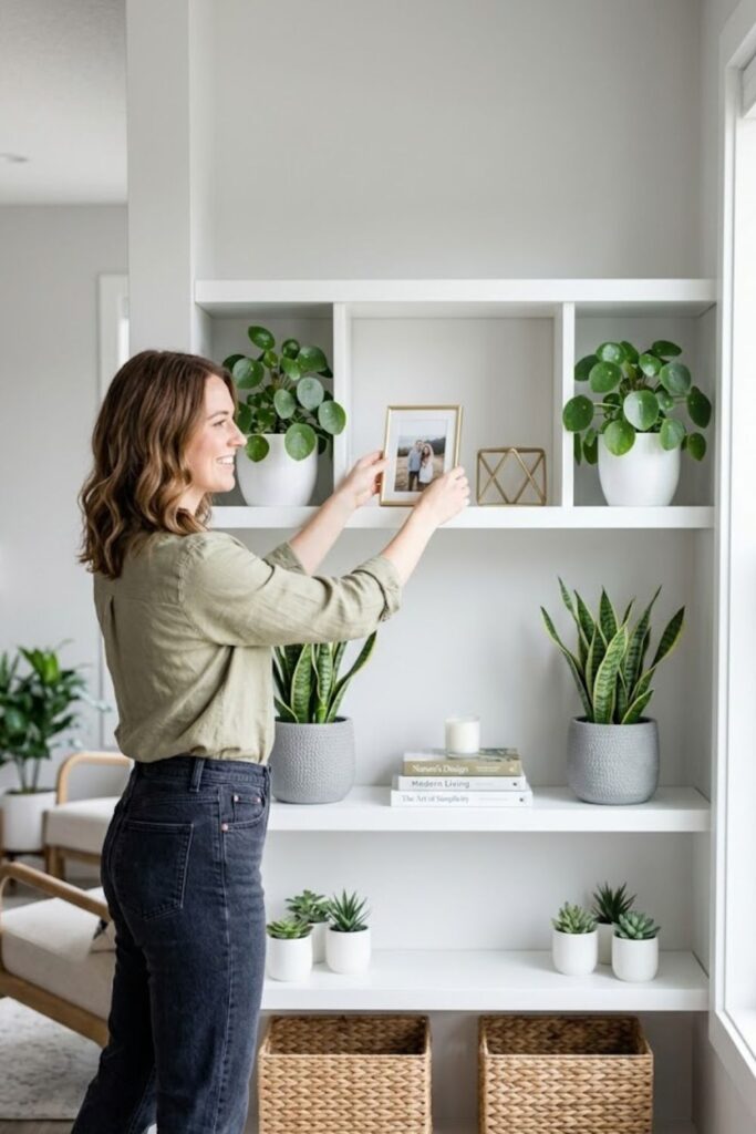 3. Create a Symmetrical Shelf Arrangement