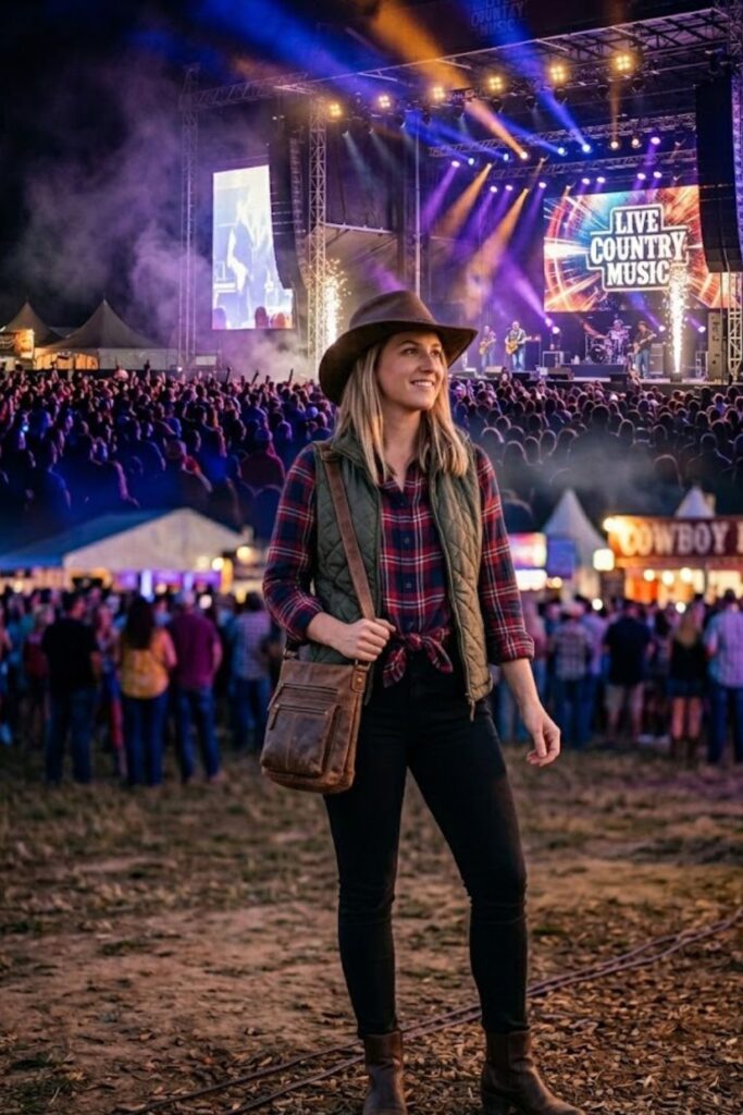 3. Plaid Shirt and Black Skinny Jeans Combo