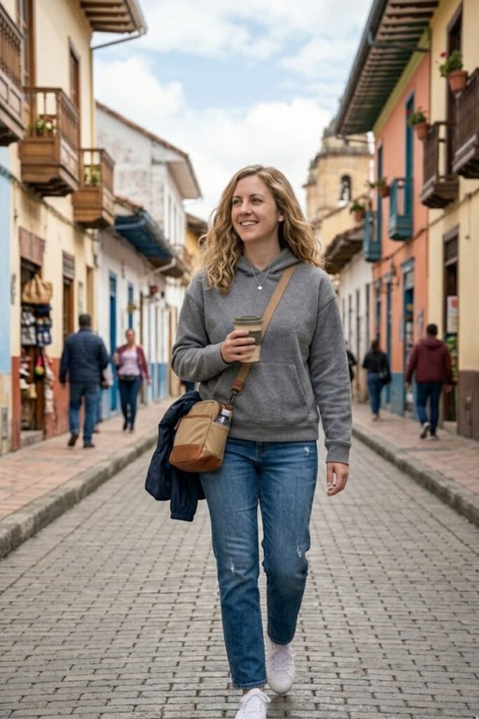4. Casual Hoodie with Jeans