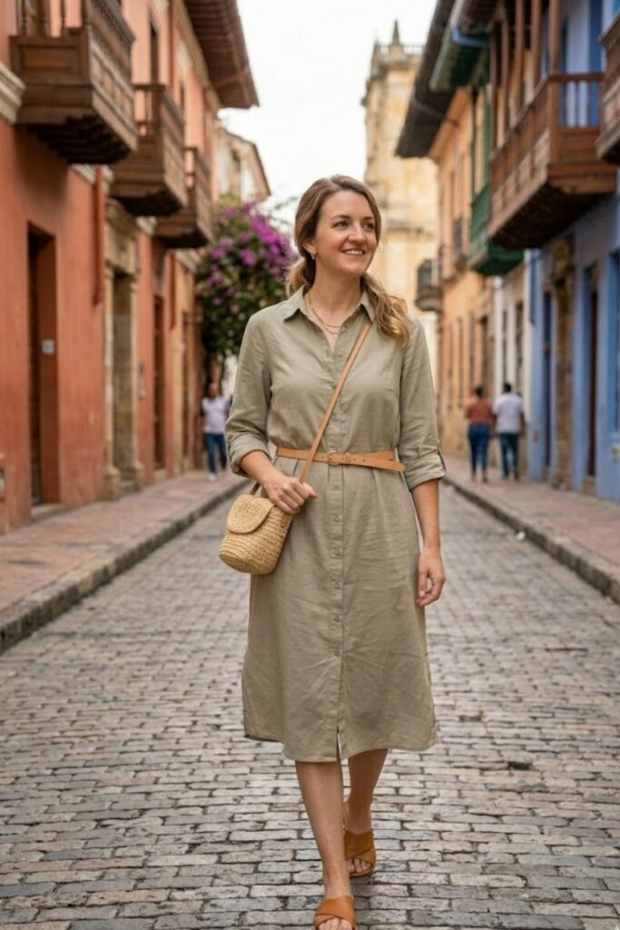 7. Button-Down Shirt Dress