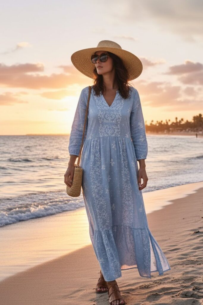 7. Long Sleeve Tunic Dress