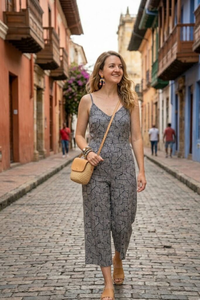 8. Jumpsuit with Statement Accessories