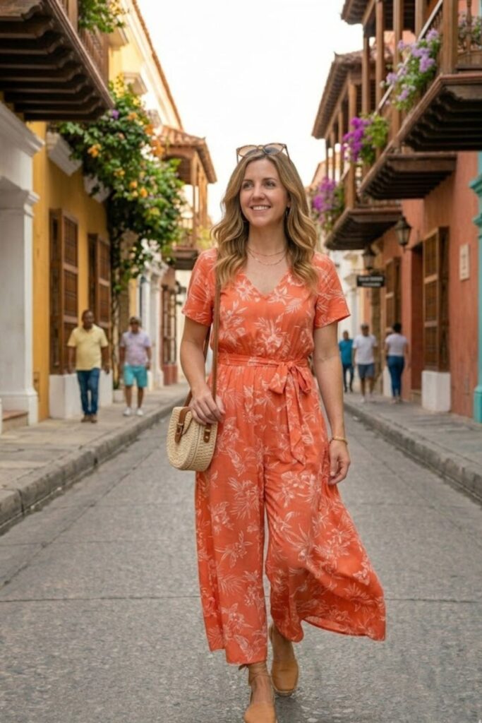 8. Lightweight Jumpsuit with Espadrilles