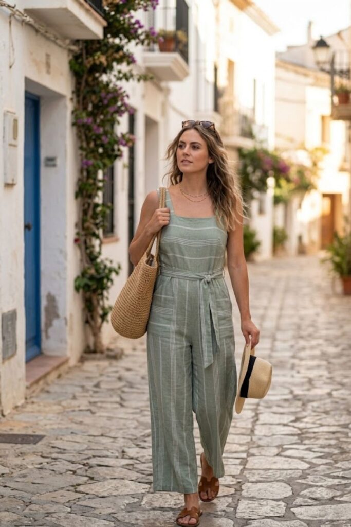 8. Linen Jumpsuit