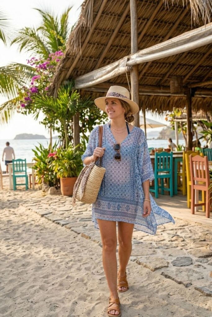 9. Swimsuit with Beach Cover-Up