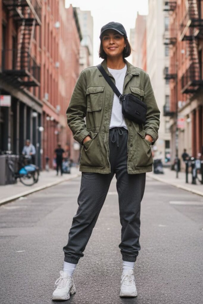 9. Utility Jacket with Joggers